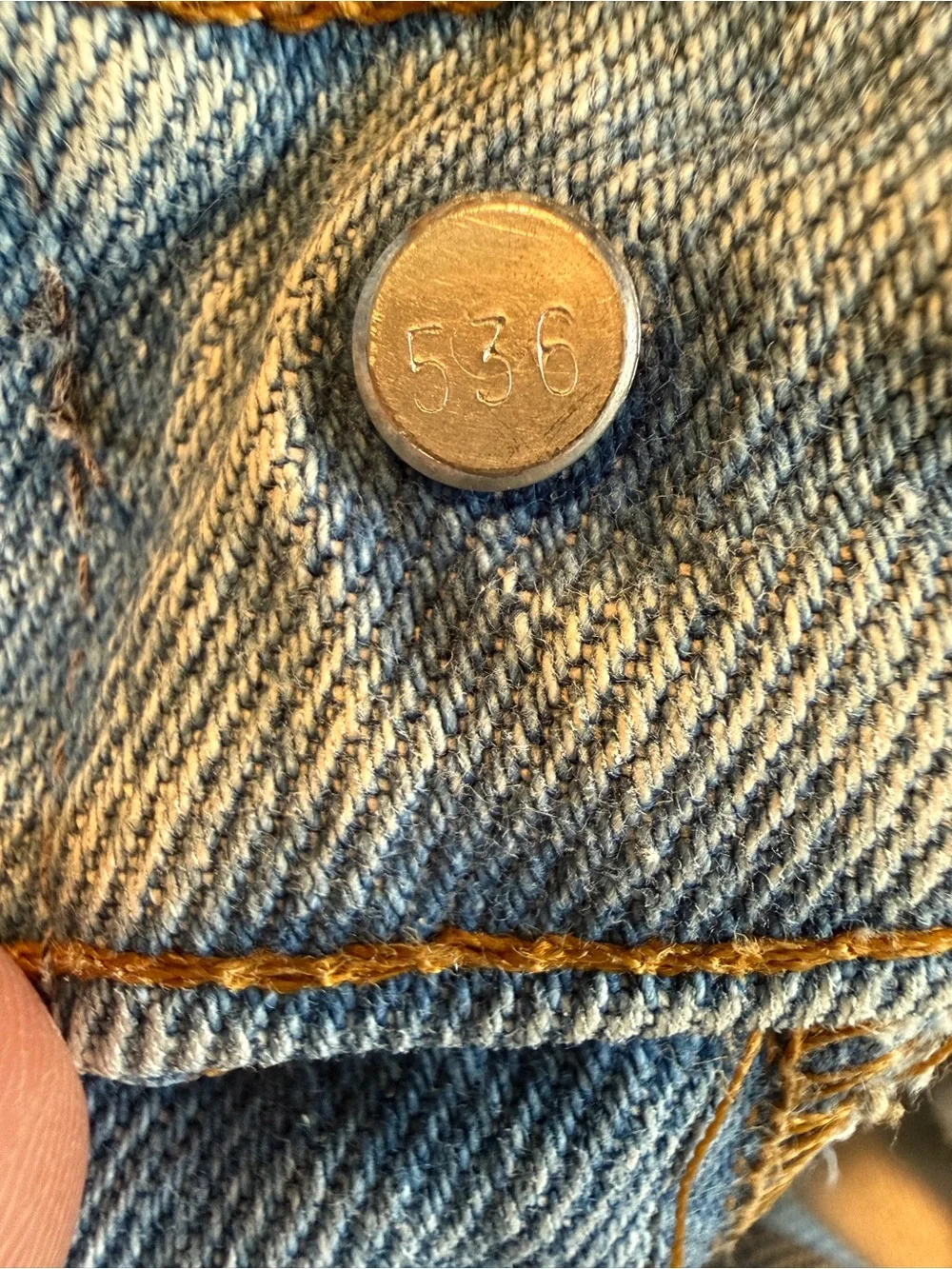 Vintage 1987 Orange Tab Levi’s 30x30 Button 536 Made in USA